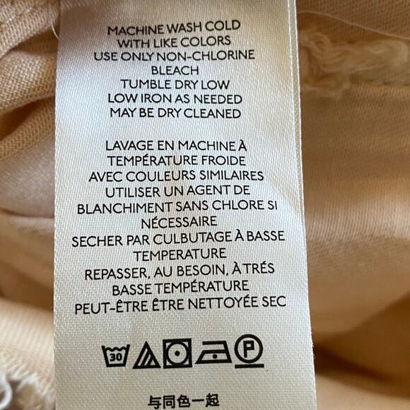 FREE PEOPLE Larson Long Sleeve Shortail Romper, Light Peach, Size X-Small - Picture 9 of 12